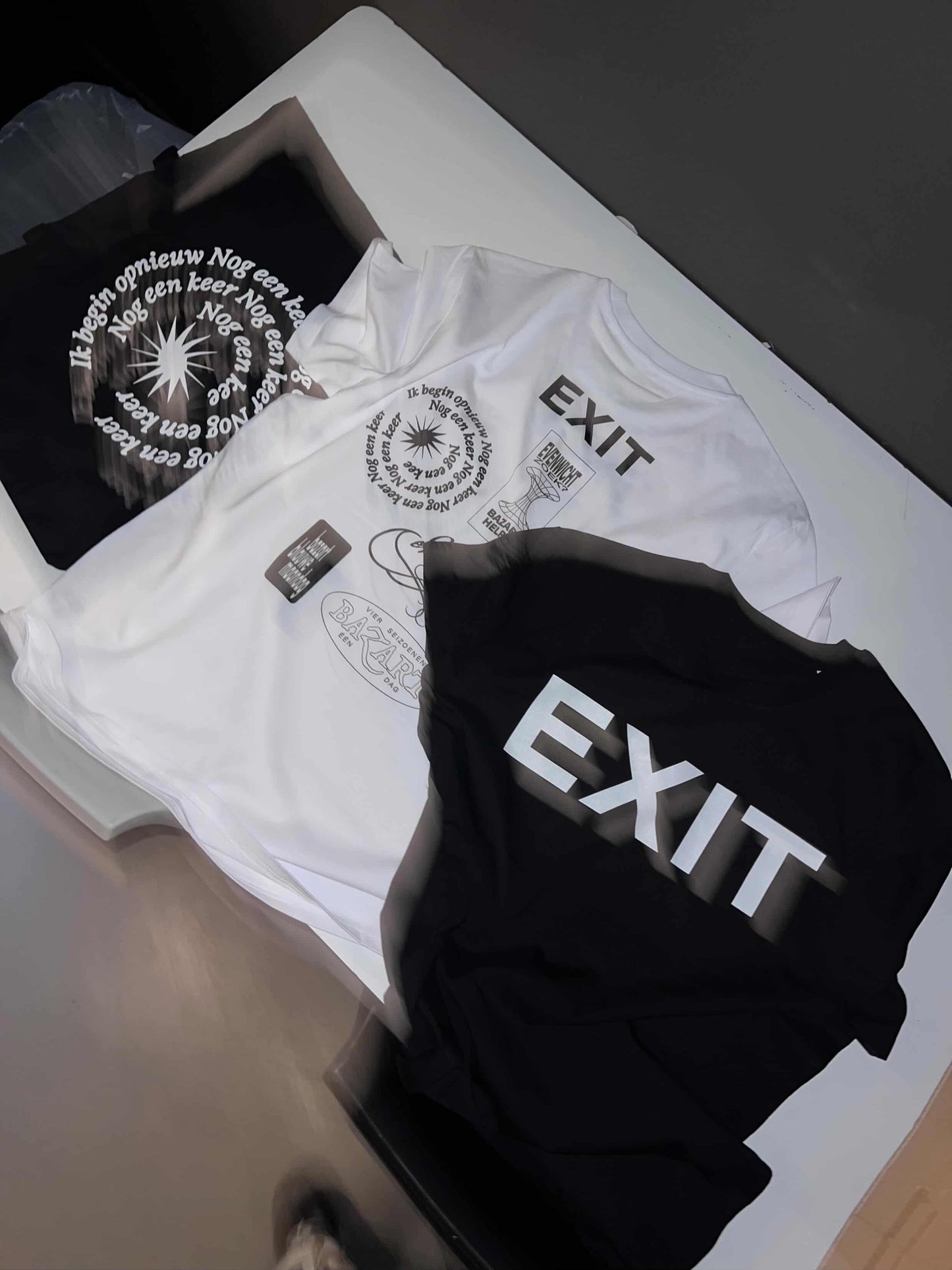 'Exit' Tee Black