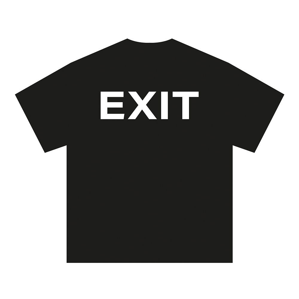 'Exit' Tee Black