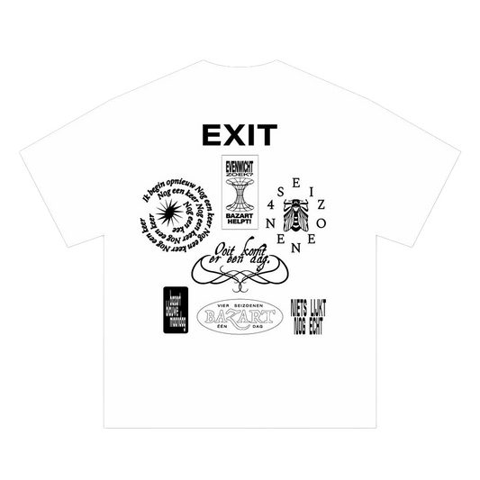 'Exit' Logo Tee White