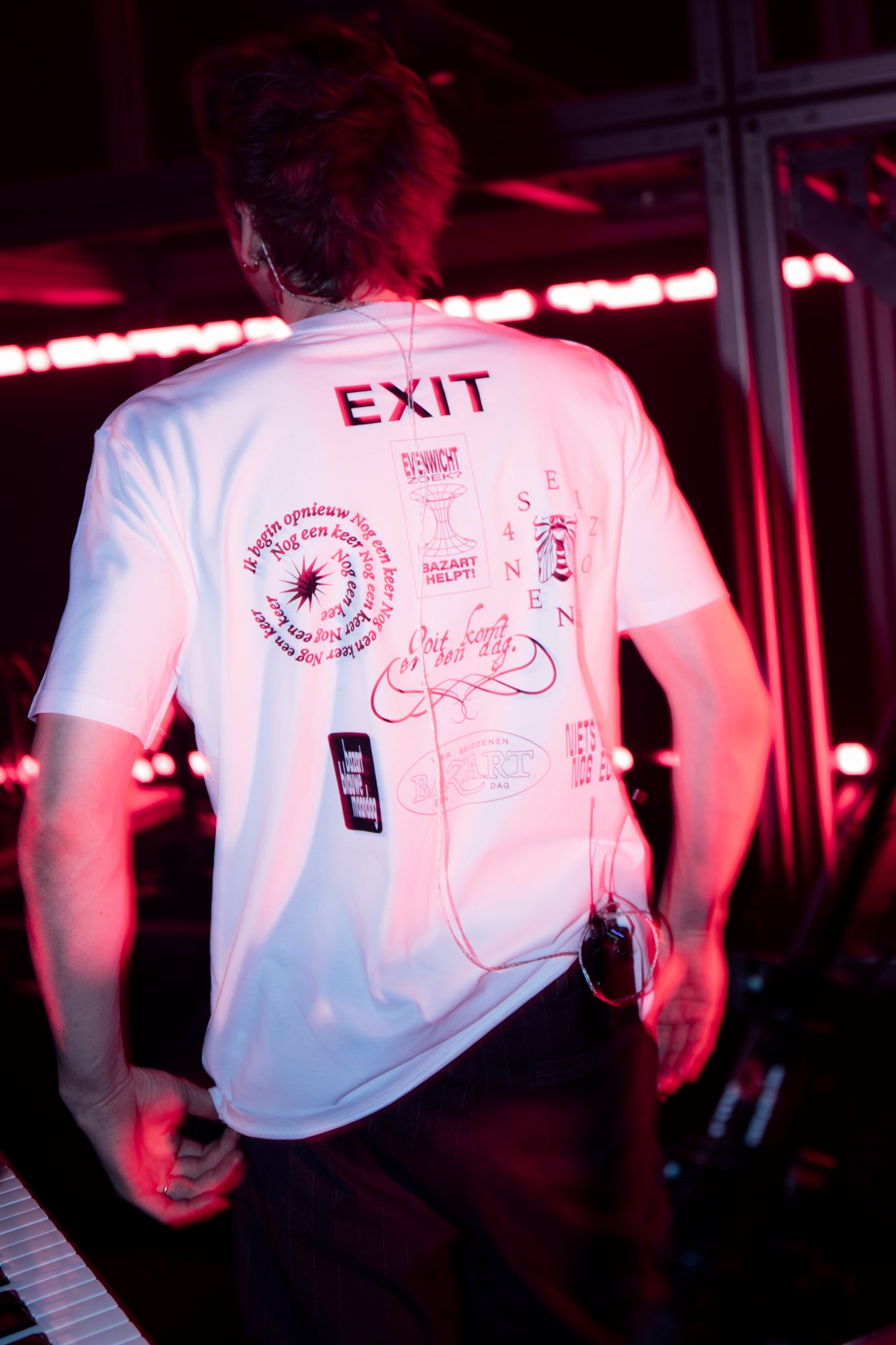 'Exit' Logo Tee White